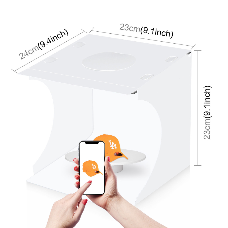 Fotostudijski šator s stolom za still life i električnim rotirajućim postoljem (PU20-150TC-N; Materijal: Plastika; Maksimalna nosivost: 2–5 kg; Težina: 1,5 kg)