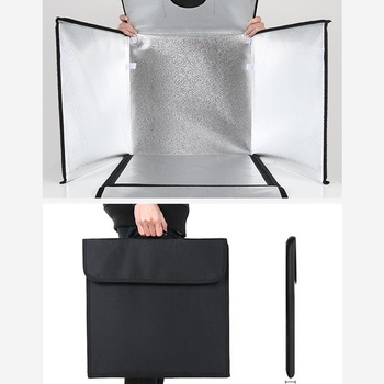 Ruifutu kompaktiškas LED studijos šviesos blokas su poliesteriu ir LED plokšte, sulankstomas nešiojamas softbox fotografijoms, svoris 5 kg