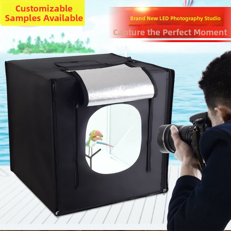 Portatīvā saliekamā fotokaste no Oxford auduma, trīsdimensiju rāmis, 1 kg, zīmols Pinyang, piemērota produktu fotogrāfijai