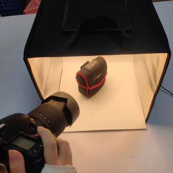 LED mini studija maziem priekšmetiem fotogrāfijai — softbox, galda gaismas kaste still life, pielāgojama, atstarojošs materiāls, trokšņu samazināšana