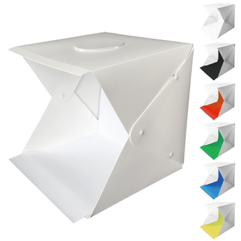 Mini studijski LED svjetlosni kutija za fotografiranje, prijenosni sklopivi dizajn, mekano svjetlo, ekološki plastični materijal