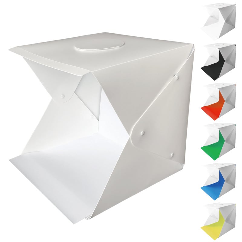 Mini studijski LED svjetlosni kutija za fotografiranje, prijenosni sklopivi dizajn, mekano svjetlo, ekološki plastični materijal