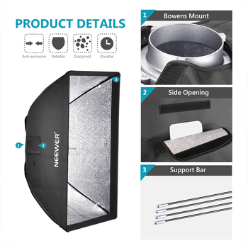 Baorong bajonet mrežasti softbox za portret, najlon konstrukcija, unutarnja i vanjska upotreba, profesionalna fotografija