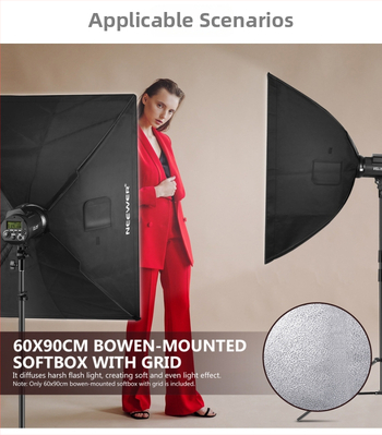 Baorong bajonet mrežasti softbox za portret, najlon konstrukcija, unutarnja i vanjska upotreba, profesionalna fotografija