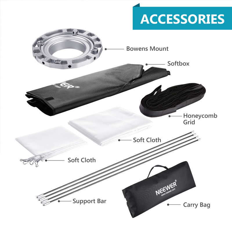 Baorong bajonet mrežasti softbox za portret, najlon konstrukcija, unutarnja i vanjska upotreba, profesionalna fotografija