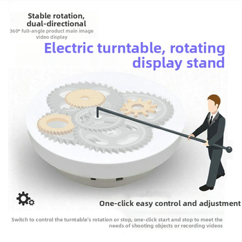 Bean Bean pöörlev ehte kuvamise alus – ABS plastik, kunstiline stiil, kahekorruseline konstruktsioon