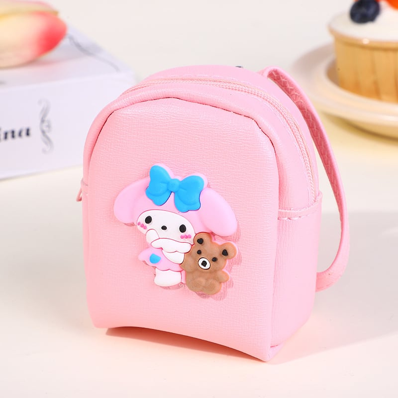 Novčanik za kovance od PU, anime uzorak, svjež i sladak stil, unisex, vodootporan