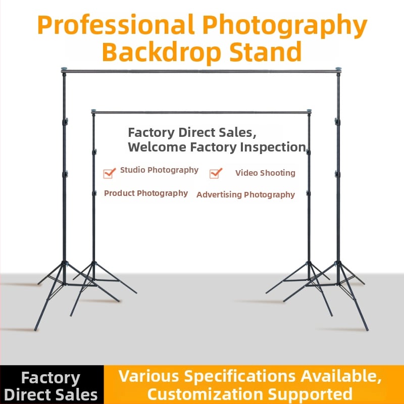 Pozadina za fotografiranje proizvoda, čelična konstrukcija, poprečne šipke 25.4 mm, uključena torba za prijevoz