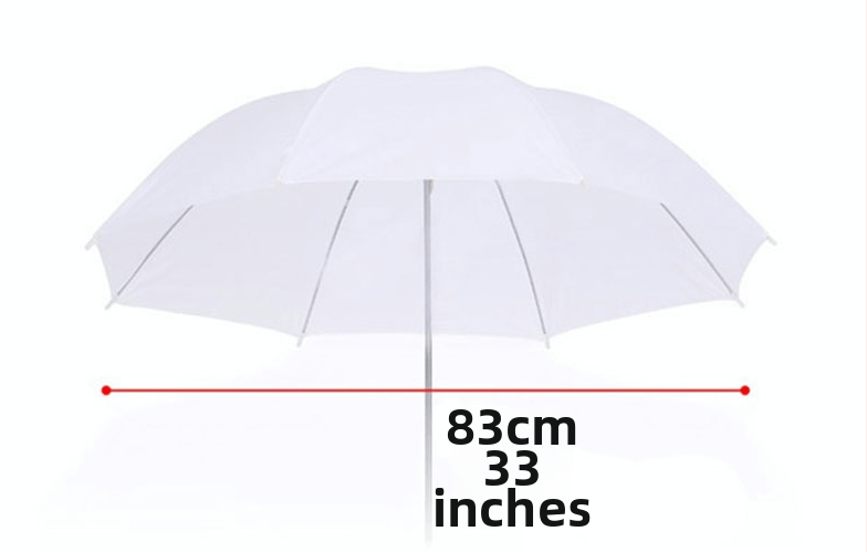 Studijas difūzijas lietussargs portretu un modes fotografēšanai — reflektīvs iekšējais slānis, piemērots studijas darbam