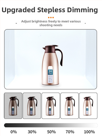 Mini štúdio s skladacím rámom, LED svetlom, PVC pozadím, materiál Oxford látka s hliníkovou fóliou, prenosná taška