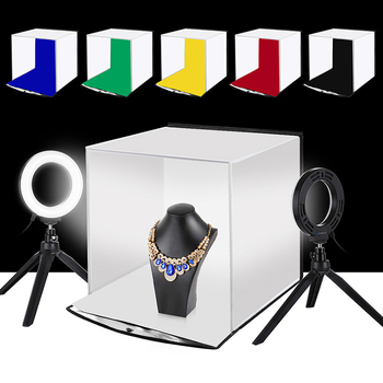 PULUZ PU5130 LED Softbox Prenosivo Sklopivo Fotografijsko Studijo s 6 Pozadinama