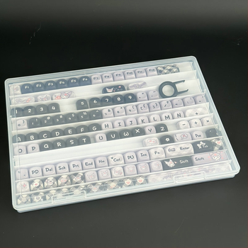 A4 úložná skrinka na klávesové krytky, PP plast, objem 1 L, stohovateľná, prachotesná