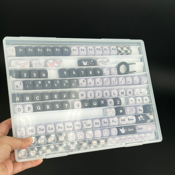 A4 úložná skrinka na klávesové krytky, PP plast, objem 1 L, stohovateľná, prachotesná