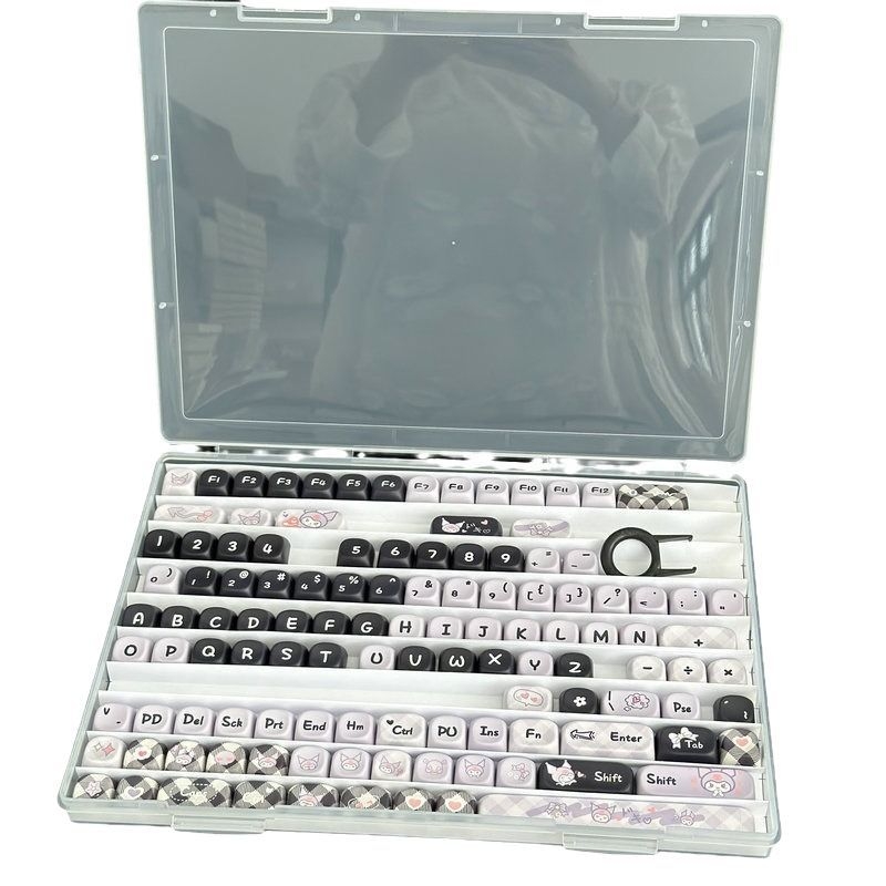 A4 úložná skrinka na klávesové krytky, PP plast, objem 1 L, stohovateľná, prachotesná