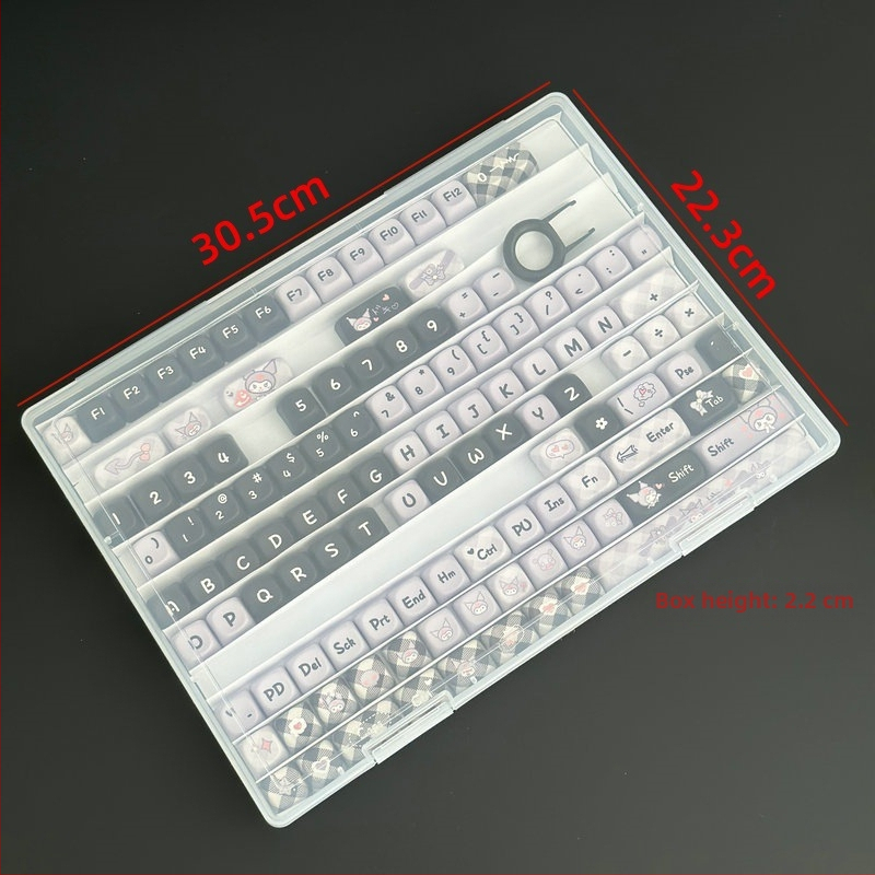 A4 úložná skrinka na klávesové krytky, PP plast, objem 1 L, stohovateľná, prachotesná