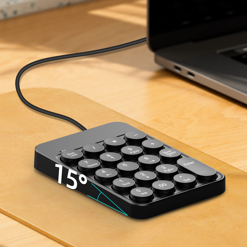 Numerička tipkovnica s 19 tipkama, USB priključak, ABS plast, kabel duljine 1,35 m