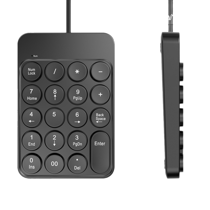 Numerička tipkovnica s 19 tipkama, USB priključak, ABS plast, kabel duljine 1,35 m
