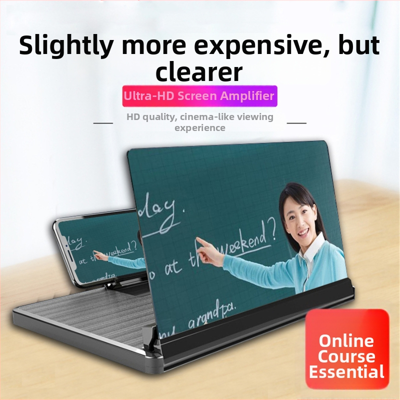 Držiak zväčšenia obrazovky pre telefón/tablet — HD zobrazenie, ochrana očí, materiál: hodvábny kvet, štýl jednoduchý, šarža Z-6, značka Neutral