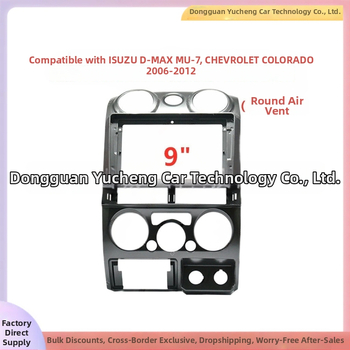 Rám navigačného panelu pre Isuzu D-Max MU-7 a Chevrolet Colorado, ABS+PC, 9-palcový displej, hmotnosť 1 kg, roky modelov 2006–2012