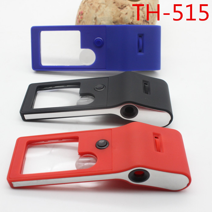 TH-515 lupă de mărire multifuncțională cu LED, trei niveluri de mărire, modul microscop de citire și detector de bancnote