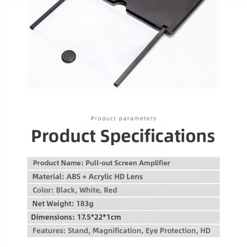 Držiak zosilňovača obrazovky – SX, univerzálny, plastový, podpora prispôsobovania