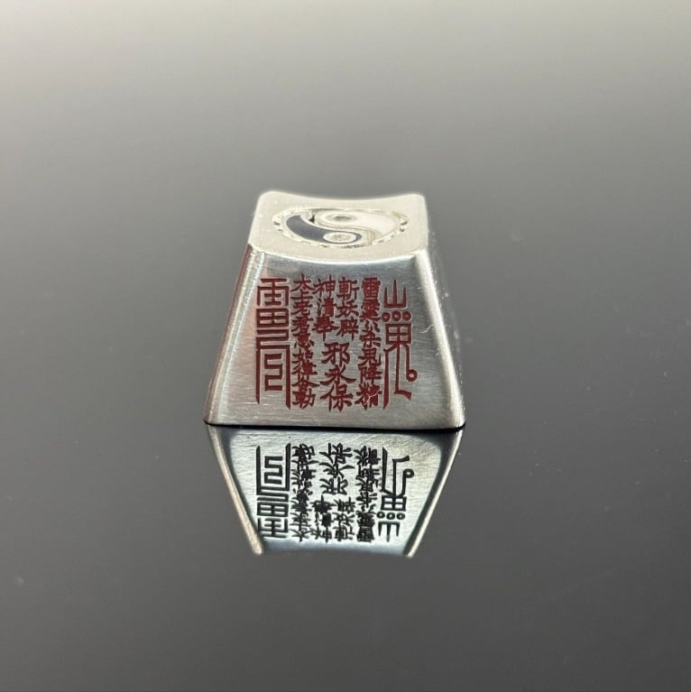 Pandantiv din cupru, capac de taste în formă de litere și cifre, procesare cu adeziv, stil chinezesc, retro-literar, vara 2025