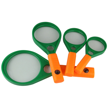 Ručná lupa s dvojitým osvetlením a HD zväčšením pre čítanie, vhodná pre starších a študentov — BITE