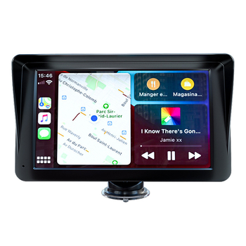 CarPlay Bluetooth automobilio navigacijos dėžutė su kapacitiniu jutikliniu ekranu — keturių branduolių procesorius, 16GB atmintis, 1024x600 raiška, Type-C jungtis