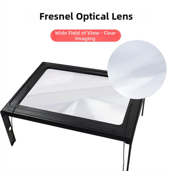 Viacúčelová lupa na stolné a na nosenie na krk, 12 LED, 3× zväčšenie, pre starších čitateľov