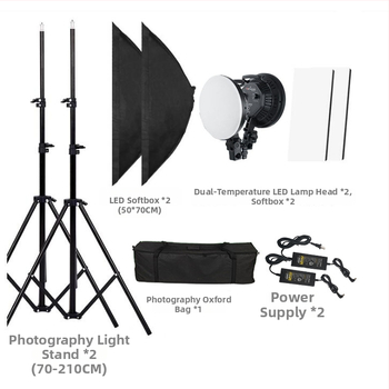 Profesionálna LED lampa na fotografovanie, 50W, 220V, stmievateľná