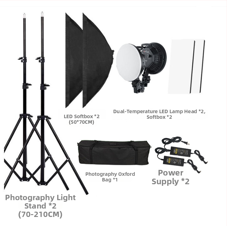 Profesionálna LED lampa na fotografovanie, 50W, 220V, stmievateľná