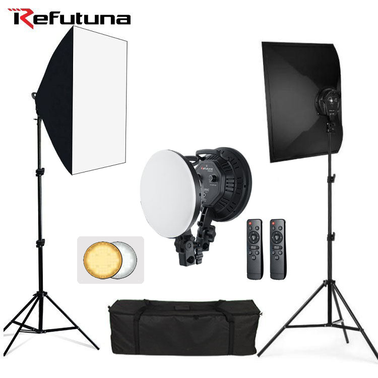Profesionálna LED lampa na fotografovanie, 50W, 220V, stmievateľná