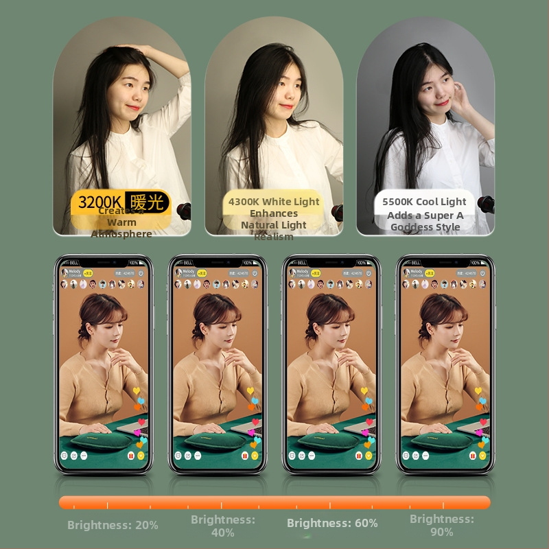 Profesionálna LED lampa na fotografovanie, 50W, 220V, stmievateľná