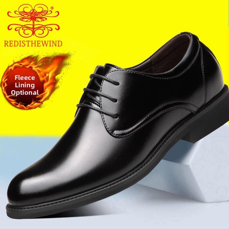 Vīriešu ādas kurpes — augšējā daļa no īstas ādas, odere no ādas, zole no gumijas, auklas, papēža augstums 1–3 cm, biznesa stils, birojs