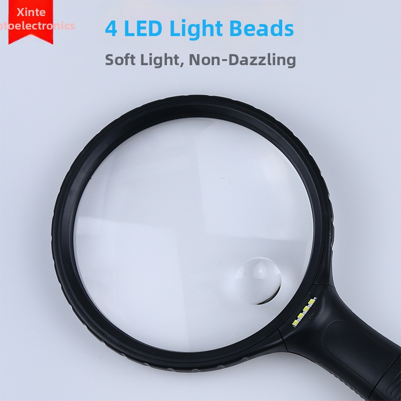 Ručná lupa s LED osvetlením, model 4986E, 10x zväčšenie