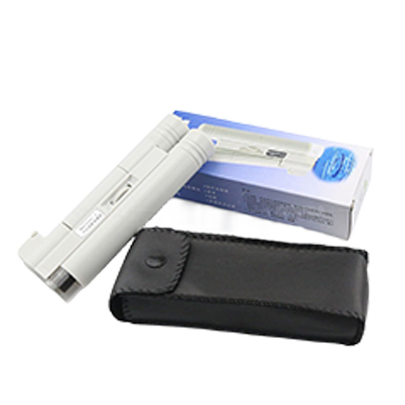 Chuda 100× μεγεθυντικός φακός με διπλό σωλήνα, LED φωτισμό και πλάκα κλίμακας – μικροσκόπιο για ευαίσθητες επισκευές καλλιγραφίας, ζωγραφικής και πορσελάνης