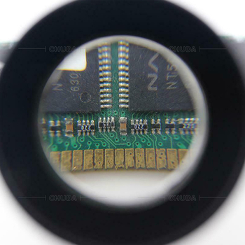 Chuda 10× cilindrická akrylová optická HD stolná lupa, model 17136