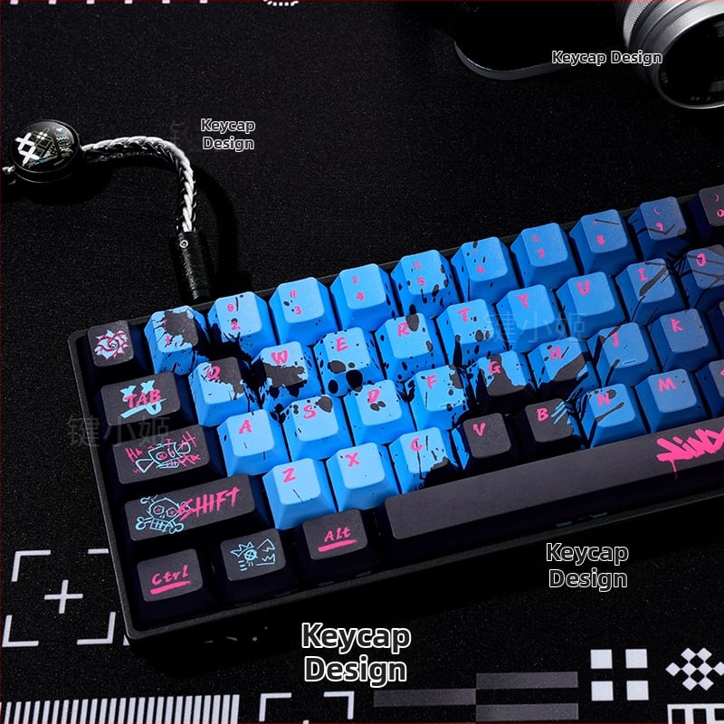 Set kapica za tipke – Jinx, ABS materijal, do 87 tipki, duljina linije 1,8, žično povezivanje, opća kompatibilnost