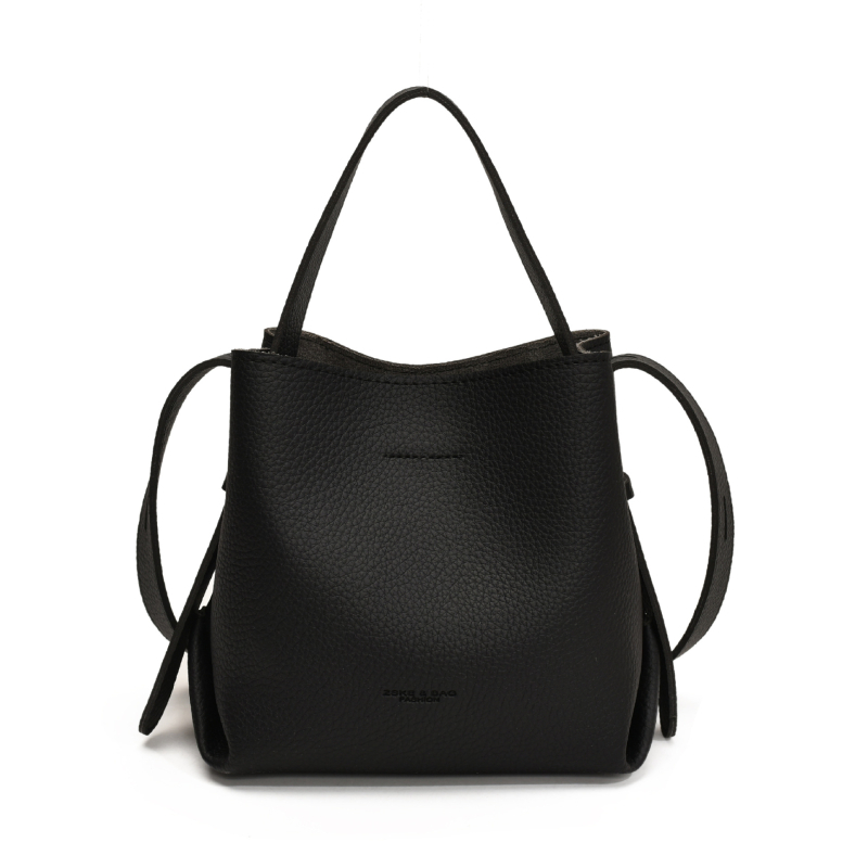 Ženska bucket torba, PU materijal, vertikalni kvadratni oblik, magnetsko zatvaranje, poliester podstava, unutarnji džep za telefon i džep s patentnim zatvaračem