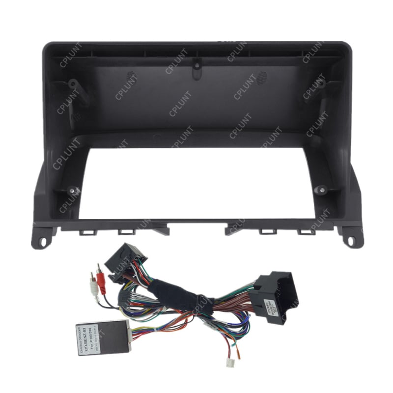 Okvir za navigaciju u automobilu za Mercedes-Benz C-Class C180 C200 W204 – univerzalni panel, ABS+PC materijal, kompatibilne godine 2007–2010, težina 1 kg