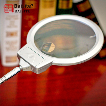 Lupă de mărire LED pentru birou, Baster, 20x/10x, iluminare, pentru citire și reparații ale telefoanelor, model 4B-7
