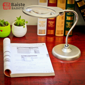 Lupă de mărire LED pentru birou, Baster, 20x/10x, iluminare, pentru citire și reparații ale telefoanelor, model 4B-7