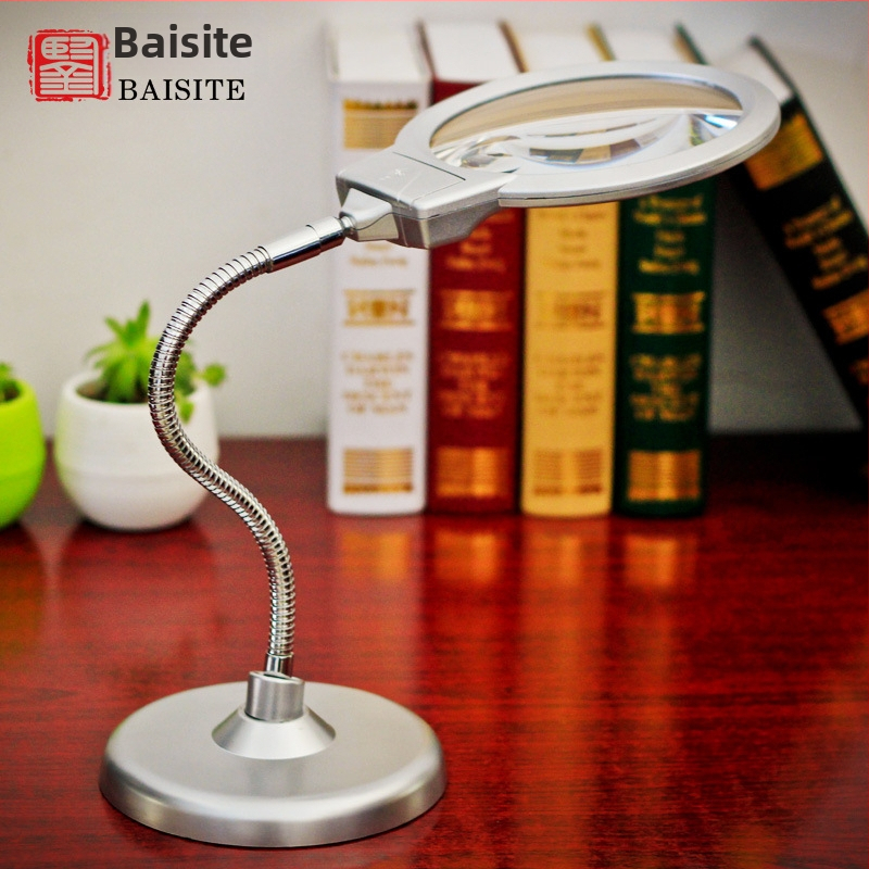 Lupă de mărire LED pentru birou, Baster, 20x/10x, iluminare, pentru citire și reparații ale telefoanelor, model 4B-7