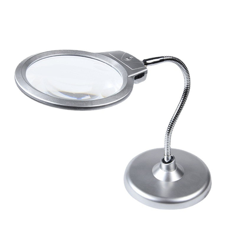 Lupă de mărire LED pentru birou, Baster, 20x/10x, iluminare, pentru citire și reparații ale telefoanelor, model 4B-7