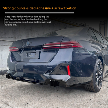 MP hátsó lip spoiler BMW 5 Series i5 G60 2024+ — ABS anyag, rögzítés a hátsó szélhez, kompatibil a külföldi kiadással
