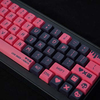 Set capace XDA PBT, sublimare cu cinci fețe, universal pentru tastaturi mecanice, până la 87 taste