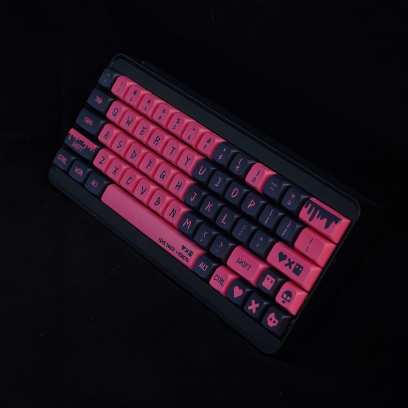 Set capace XDA PBT, sublimare cu cinci fețe, universal pentru tastaturi mecanice, până la 87 taste