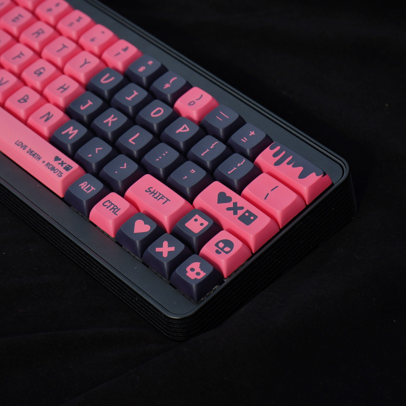 Set capace XDA PBT, sublimare cu cinci fețe, universal pentru tastaturi mecanice, până la 87 taste