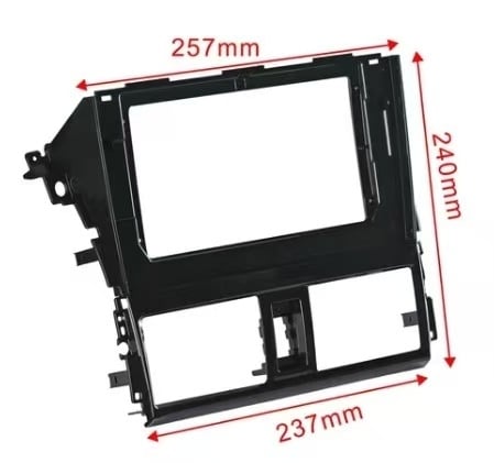Ramă de navigație Android pentru Toyota Vios/Yaris (2014–2017), ABS+PC, 1 kg