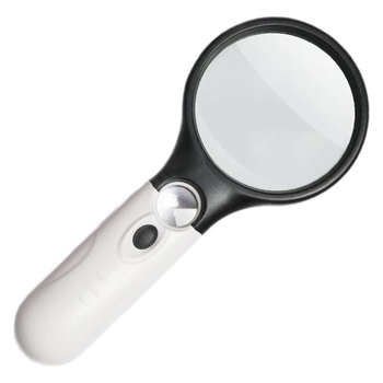 LED φωτιζόμενος φορητός μεγεθυντικός φακός για ανάγνωση εφημερίδων, περίπου 15× μεγέθυνση; κατάλληλος για ηλικιωμένους, φοιτητές και παιδιά.